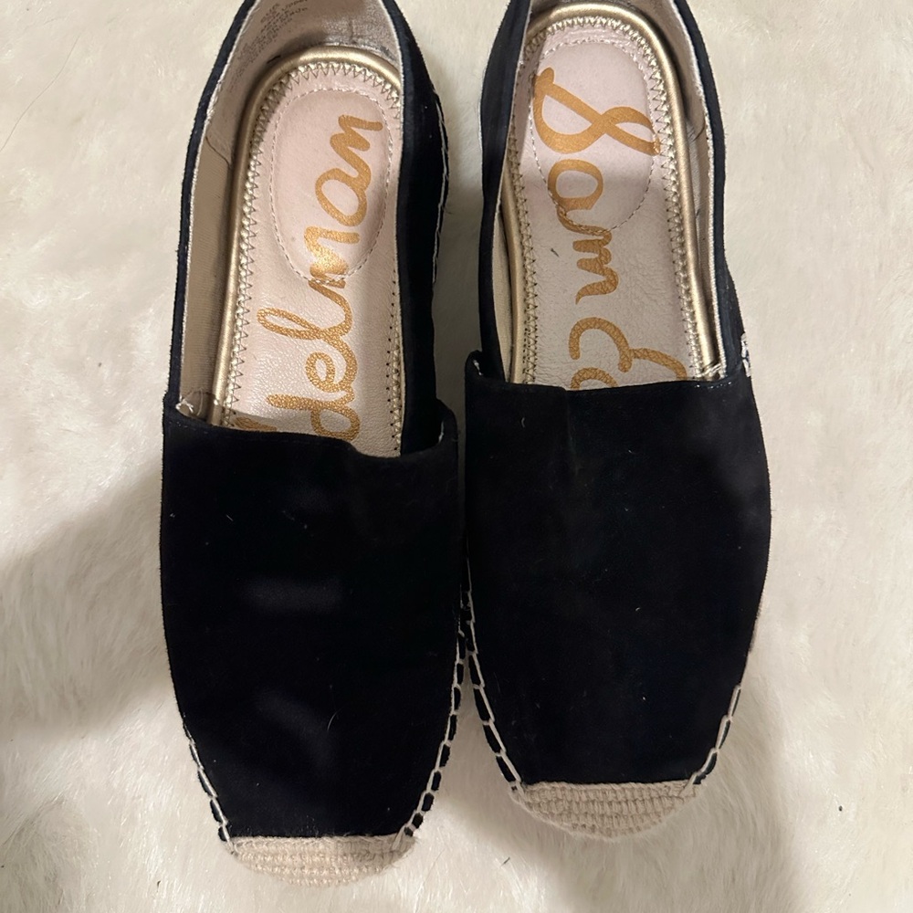 Sam Edelman Black Espadrille Flats